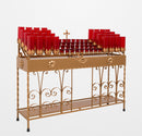 Votive Stand Combination Scroll Design - 56 inches Wide - 19X4032
