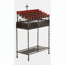 Votive Light Stand Wrought Iron - 50 Lights - 19X50