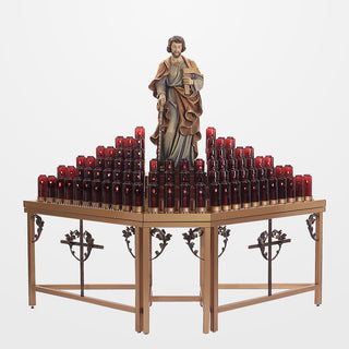 6 Day Candle Stand - Tubular Base - 84 Light - 19X784