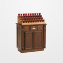 Oak Cabinet Electronic Votive Light Stand - 40 Lights - 19XEL40CAB