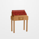Oak Table Electric Votive Light Stand - 40 Lights - 19XE40TB