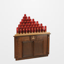Oak Cabinet Electric Votive Light Stand - 50 Lights - 19XE736CAB
