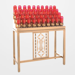 Electric/Electronic Votive Light Stand - 40 Lights, Tubular base - 19XE740T-19XEL740T