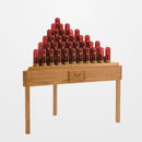 Oak Table Electronic Votive Light Stand - 36 Lights - 19XEL736TB