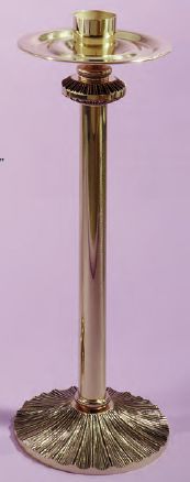 Low Profile Paschal Candlestick - 3" Socket - 19PC36S