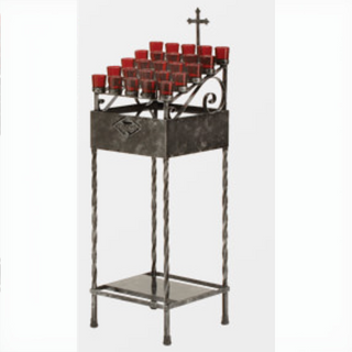 Votive Light Stand Wrought Iron - 25 Lights - 19X25