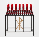 Chi-Rho Design Votive Stand - 19X82