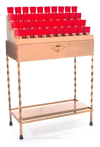 Electronic Votive Light Stand - Wrought Iron Base - 19XEL40W