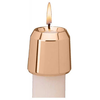 1 1/2" Satin Brass Candle Burner/Follower - 2000-FSBR