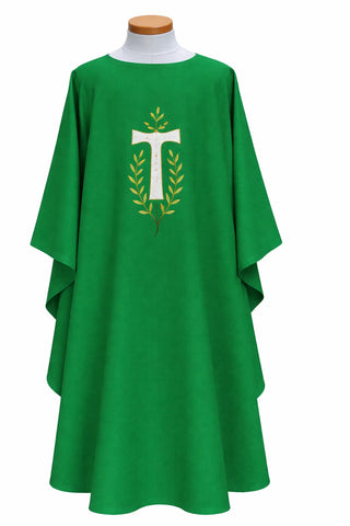 TAU CROSS W/OLIVE BRANCH CHASUBLE - 2032-CHASUBLE