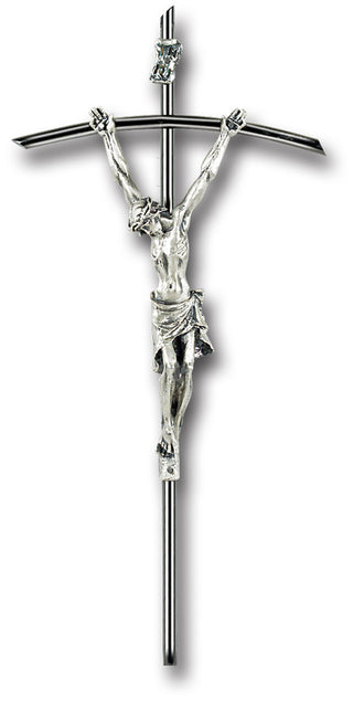 2043-10 10" CIPOLLETTI SILVER PLATED ROUND BRASS CROSS