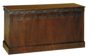 Communion Table Closed Back 60"W x 24"D x 32"H - 206