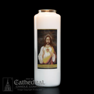 2104 Sacred Heart 6 Day Candle