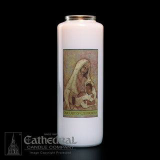 2114 Our Lady of Czestochowa 6 Day Candle