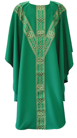 POLY W/ITALIAN BANDING CHASUBLE - 2144-CHASUBLE