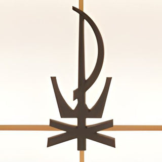 Modern Chi-Rho Symbol Insert - 22X18