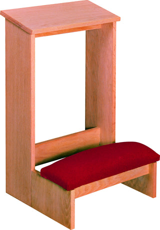 Prie Dieu Unfinished with Upholstered Kneeler - WI2304