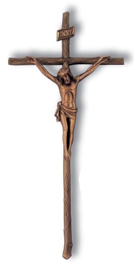 CROSS TRUNK, CHRIST BRONZE - 2325