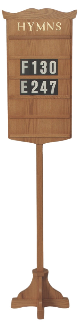 Standing Hymn Board 16"W x 77"H - 239