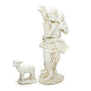 Shepherd with Sheep (White) - 25045