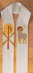 2504 Lamb of God, Chiro, Easter - Stole