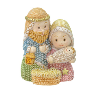 2" Resin Yarn Holy Family Nativity Scene - 251009