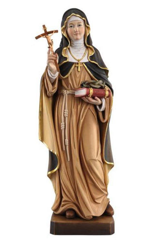 St. Rita with Cross & Crown of Thorns Statue - 258017-PRT