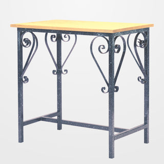 Wrought Iron Credence Table - 25X30