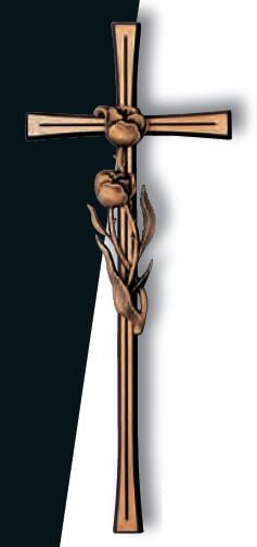 CROSS W/ROSES - 2658