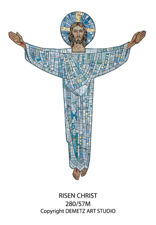 RISEN CHRIST VENETIAN MOSAIC - 280-57M