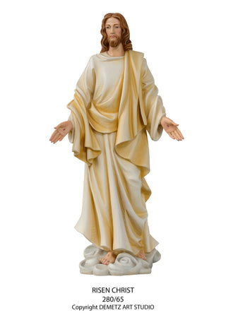 WOOD CARVED " RISEN CHRIST "