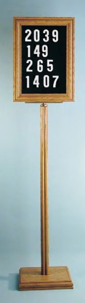 28HY28W Magnetic Floor/Wall Hymn Board