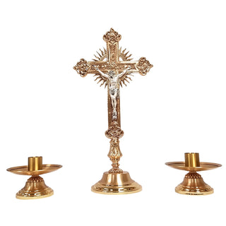 Altar Crucifix & Candlesticks - 2913-PRT