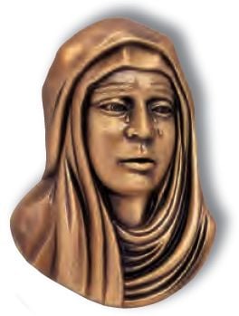 FACE OF MARY BRONZE 10 5/8"X7 1/2" - 3010