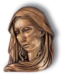 3012 Face of Mary Wall Relief