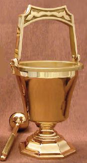 30PS55 Holy Water Pot and Sprinkler