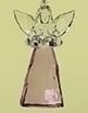 31485JUNE 3" Birthstone Angel Ornament