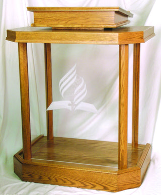 Acrylic and Wood Pulpit - 3380