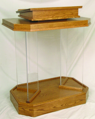 Acrylic and Wood Pulpit - 3381