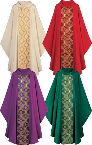 3383 Chasuble with Roll Collar