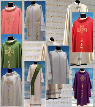339 Lana Barre Oro Fabric Vestments