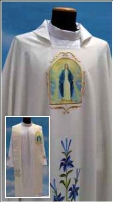 341 Marian Chasuble and Stole