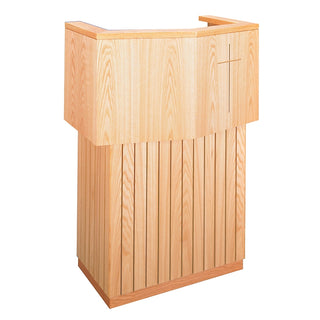 Lectern 32"W x 22"D x 45"H with Cross - 3720