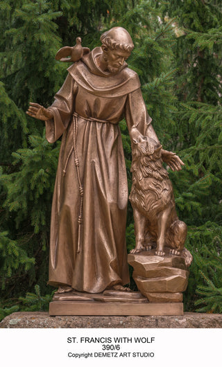 390-6 St Francis With Wolf