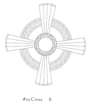 Scale Paten - 6"D - Design: 03/CROSS - ZEPPO-03/CROSS