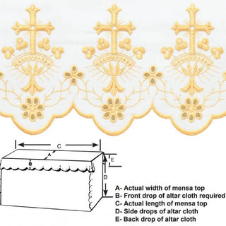 CHI-RHO ALTAR CLOTH - G-4006-4007-AC