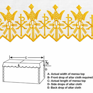 CHI-RHO ALTAR CLOTH - G-4006-4007-AC