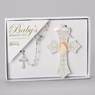 ROSARY/CROSS SET BABYS FIRST - 40409