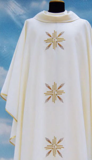 404 Chasuble - Cross/Wheat Design