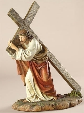 40733 Jesus With Cross Statue